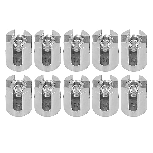 ANGGREK 10STK 316 Edelstahl Drahtseil Kreuzkabelschelle Kabelgeländerklemme für Drahtseil Unter 8mm mit 90-Grad-Winkel-Design ANGGREK 10STK 316 Edelstahl Drahtseil Kreuzkabelschelle Kabelgeländerklemme für Drahtseil Unter 8mm mit 90-Grad-Winkel-Design von ANGGREK