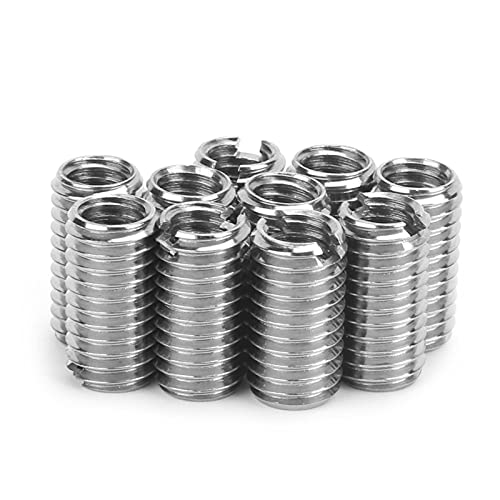 ANGGREK 10pcs Gewinde Einsätze Einsätze Fadenreparatur Kit Gewinde Einsätze Edelstahl Männliche Frau Reduktionsmutter für Luftfahrt Automobile Industrielle Hardware ANGGREK 10pcs Gewinde Einsätze Einsätze Fadenreparatur Kit Gewinde Einsätze Edelstahl Männliche Frau Reduktionsmutter für Luftfahrt Automobile Industrielle Hardware von ANGGREK