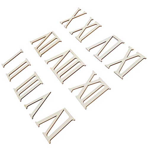 ANGGREK 12 Stück Holz Römische Zahlen Römische Ziffern Holz Chips Römische Zahlen Plättchen für DIY Basteln Handgemachte Dekoration mit Glatter Oberfläche für Zuhause Hochzeit ANGGREK 12 Stück Holz Römische Zahlen Römische Ziffern Holz Chips Römische Zahlen Plättchen für DIY Basteln Handgemachte Dekoration mit Glatter Oberfläche für Zuhause Hochzeit von ANGGREK