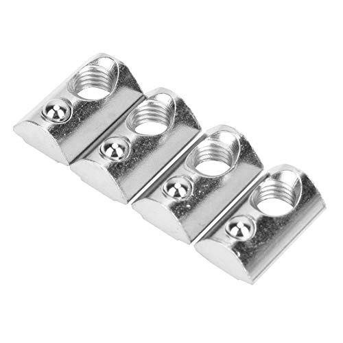 ANGGREK 50pcs Elastische Nüsse Befestigungselemente Federmuttern T-Slot-Nüsse für Europäische Standard-Aluminiumprofile Kohlenstoffstahl Plattiert Rostfeste (M8) von ANGGREK