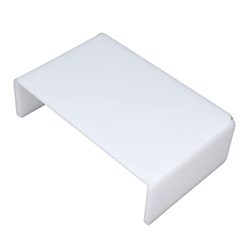 ANGGREK Acryl Erhöhtes Regal, Genug Breite, Glättungskante, Einfache Reinigung von Zahnstange für Computermonitore, Breite Anwendungen mit Weißem Monitorständer von ANGGREK