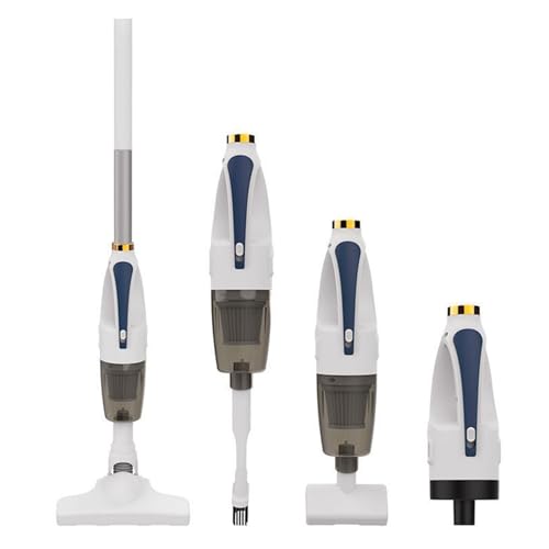 ANGGREK Akku-Staubsauger, Abnehmbarer 2-in-1-Handstaubsauger, 7,4 V Wiederaufladbar, 120 W, Leistungsstarke Saugleistung, Geräuschloser Tragbarer Mini-Staubsauger für Heimbüro-Tierhaare von ANGGREK