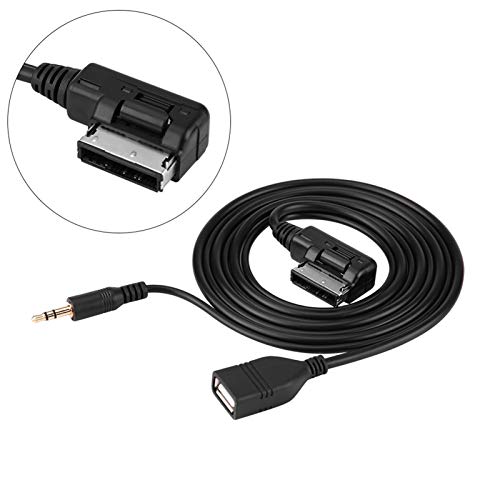 ANGGREK Auto -Musikadapter -Kabel Aux USB Kabel für Hochgeschwindigkeitsdatenübertragung 150 Cm Lang Kompatibel mit C63 E200L CLS E S ML Klasse von ANGGREK