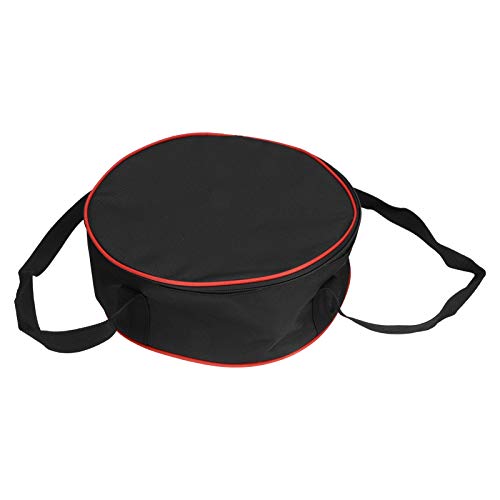 ANGGREK Camping Bowl Storage Bag Picknick Bowl Halter BBQ TABELWÜRSCHAGE ERHECTER MIT Sponge -Zwischenschicht Schwarzfutter Doppelende Reißverschluss für Camping Im Freien Im Freien von ANGGREK