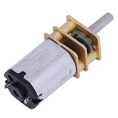 ANGGREK DC-Zahnradmotor 3V 6 V 12 V 50-2000 U/Min Geschwindigkeitsreduzierung, Motor mit Metalllegierung Stahl Guter Austausch für -Robotikprojekte von ANGGREK
