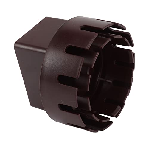 ANGGREK Downspout -Adapter -Rinnenadapter Downpipe Stecker Kunststoffkonstruktionsbeständiger Anschluss Stabiler Entwässerung für Kreisförmige Abflussrohre mit 2pcs Schrauben (#6) von ANGGREK