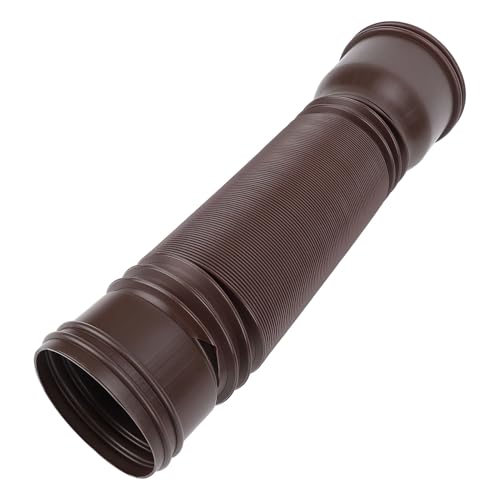ANGGREK Flexibler Regenrinnen-Abflussrohrverlängerung Verlängerbarer Ablaufverlängerung mit Spritzschutz für Außenbereich Villa Rundes Fallrohr 20-59 Zoll (Brown) von ANGGREK