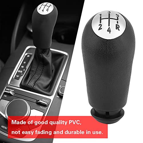 ANGGREK Gangschaltknopf 5 Geschwindigkeitsgetriebe Schaltknaufschalterknauf für Clio III Scenic II II mit Ergonomischem Design Einfacher Installation Stabiles PVC -Material von ANGGREK