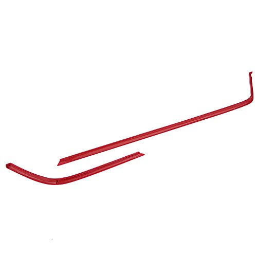 ANGGREK Rote ABS Auto Air Entlüftungsrahmen Abdeckung Glossy Luxus Elegant für 10. 2016-2018 mit Selbstklebendem Design Easy Installation von ANGGREK