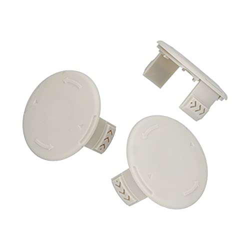 ANGGREK Trimmer Spool Cap Covers Ersatzspulenabdeckung 3pcs für RY40200 RY24200 P2002 P2000 18V 24V 40V Saite Trimmer mit ABS -Material 7.5x7.5x3.3cm von ANGGREK