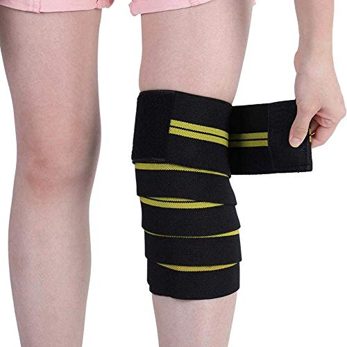 Haofy Kniebandage für Männer Damen, Elastisch Knee Wraps Kniebandage für Sport Weightlifting Powerlifting, Anti-Rutsch Knieorthese für Meniskus Arthritis, 1 Stück von ANGGREK