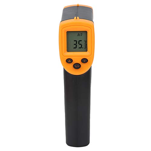 Nagelabziehbild Biegen, Berührungsloses Hw600-Thermometer LCD-Infrarot-Digital-Temperaturmessthermometer (Gelb) von ANGGREK