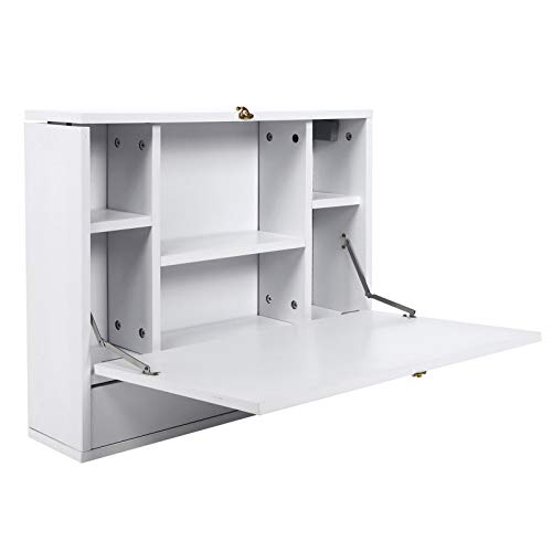 Stylish Moderne, Faltbare Computerschreibtisch mit Modernem, Montierbarem Computer, Multifunktionales Schreibtisch, Platzsparlösung mit MDF -Material für Home Office, Maximieren Sie die Platznutzung von ANGGREK