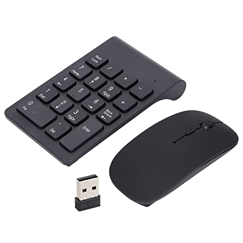 Tragbare Drahtlose 2,4 -GHz -USB Nummer Tastatur und Mauskombination, und Tragbar, 1200 DPI, Breite Kompatibilität für Laptop, Notebook, Desktop, PC Computer von ANGGREK