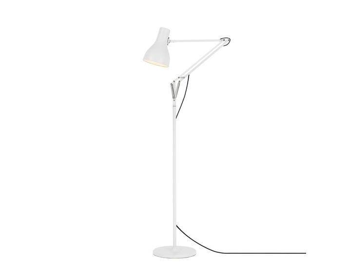 Anglepoise Design Stehlampe Type 75, weiß / opal, für Wohn- / Esszimmer, Aluminium, Industrielles Design, Stehlampe von ANGLEPOISE