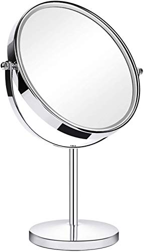 ANGNYA Kosmetikspiegel Tischspiegel mit doppelseitig 360° Schminkspiegel mit 1-/ 3 Facher Vergrößerung Schminkspiegel Rasierspiegel für Badezimmer Zuhause von ANGNYA
