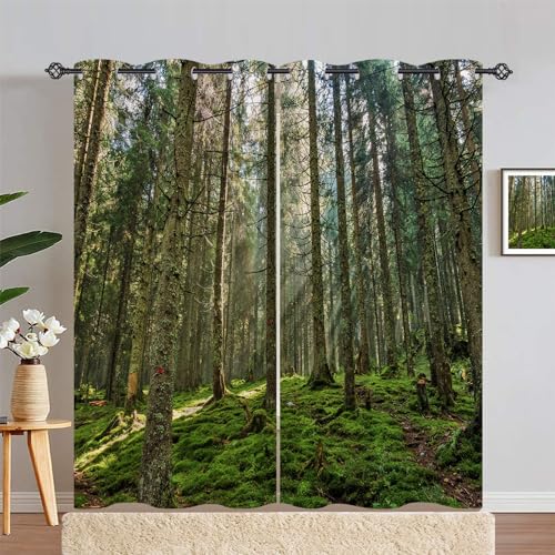 ANHOPE Natur Dschungel Wald Baum Vorhänge mit Ösen Weich Gardinen Blickdichte Thermo Vorhang Blackout Curtain Schlafzimmer Wohnzimmer Verdunklungsvorhänge 2er Set H 200 x B 140 cm ANHOPE Natur Dschungel Wald Baum Vorhänge mit Ösen Weich Gardinen Blickdichte Thermo Vorhang Blackout Curtain Schlafzimmer Wohnzimmer Verdunklungsvorhänge 2er Set H 200 x B 140 cm von ANHOPE