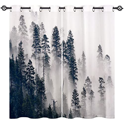 ANHOPE Natur Misty Wald Nebelig Berg Gardinen Blickdichte mit Ösen Weich Thermo Vorhänge Blackout Curtain Vorhang Wohnzimmer Schlafzimmer Verdunklungsvorhänge 2er Set H 138 x B 117 cm ANHOPE Natur Misty Wald Nebelig Berg Gardinen Blickdichte mit Ösen Weich Thermo Vorhänge Blackout Curtain Vorhang Wohnzimmer Schlafzimmer Verdunklungsvorhänge 2er Set H 138 x B 117 cm von ANHOPE