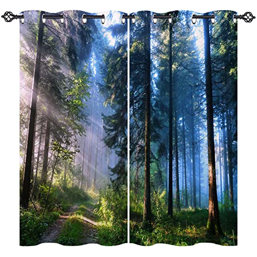 ANHOPE Natur Wald Dschungel Baum Vorhänge mit Ösen Blickdichte Gardinen Blackout Curtain Thermo Vorhang Weich Schlafzimmer Wohnzimmer Verdunklungsvorhänge 2er Set H 183 x B 140 cm ANHOPE Natur Wald Dschungel Baum Vorhänge mit Ösen Blickdichte Gardinen Blackout Curtain Thermo Vorhang Weich Schlafzimmer Wohnzimmer Verdunklungsvorhänge 2er Set H 183 x B 140 cm von ANHOPE
