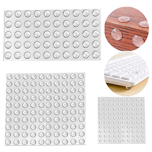 Gummipuffer, 250 Stück Selbstklebend Schutzpuffer, Transparent Anschlagpuffer, Möbelpuffer, Elastikpuffer für Sound & Impact Dämpfung für Türen, Schränke,Tastatur (250 Stück(3 Größen)) von ANHORTS