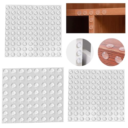 Gummipuffer, Selbstklebend Schutzpuffer, Transparent Anschlagpuffer, Möbelpuffer, Elastikpuffer für Sound & Impact Dämpfung für Türen, Schränke,Tastatur (264 Stück(2 Größen)) von ANHORTS
