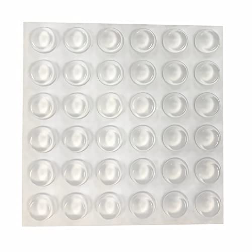 Gummipuffer, Selbstklebend Schutzpuffer, Transparent Anschlagpuffer, Möbelpuffer, Elastikpuffer für Sound & Impact Dämpfung für Türen, Schränke,Tastatur (36 Stück(15 * 15 * 3mm)) von ANHORTS