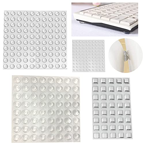 Gummipuffer, 304 Stück Selbstklebend Schutzpuffer, Transparent Anschlagpuffer, Möbelpuffer, Elastikpuffer für Sound & Impact Dämpfung für Türen, Schränke,Tastatur von ANHORTS