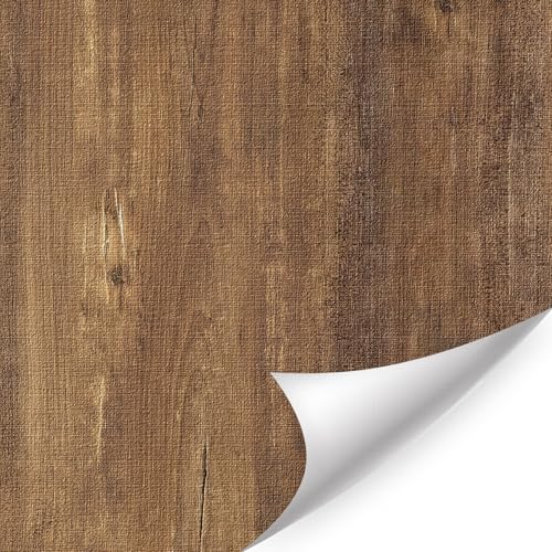 ANHUIB Selbstklebend Tapete Holzoptik Wandpapier Holz Selbstklebende Wandaufkleber Vintage Holz Tapeten 44x300cm Wandaufkleber Selbstklebend Klebefolie Möbel Holzoptik Klebefolie Vliestapete Holzwand von ANHUIB