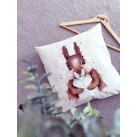 Wohndekor/Namendkissen Personalisiert/ Kuschelkissen Mit Namen/Kissen Motiv/ Aquarell Kissenbezug/ Kinderzimmer Deko/Babyzimmer Kissen von ANICAartdesign