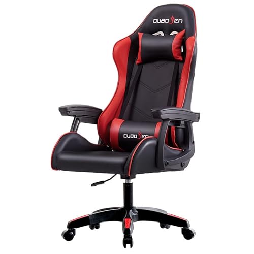 ANIFM Gaming-Stuhl aus gebundenem Leder im Racing-Stil mit hoher Rückenlehne, ergonomischer Racing-Büro-Computer-PC-Verstellbarer Drehstuhl, robuster ergonomischer Computer-Büro-Schreibtischstuhl von ANIFM