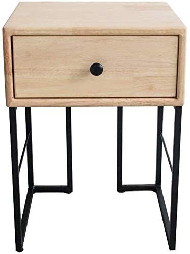 ANIFM Nachttisch, einfacher Nachttisch für Schlafzimmer, Büro, Holz/Schwarz, Nachttisch, Schlafzimmer-Aufbewahrungsschrank mit großer Schublade, Massivholz/Eisen Comfortable Anniversary ANIFM Nachttisch, einfacher Nachttisch für Schlafzimmer, Büro, Holz/Schwarz, Nachttisch, Schlafzimmer-Aufbewahrungsschrank mit großer Schublade, Massivholz/Eisen Comfortable Anniversary von ANIFM