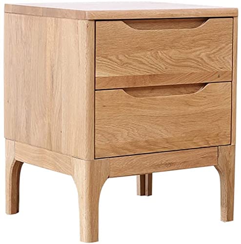 ANIFM Nachttisch, einfacher Nachttisch für Schlafzimmer, Büro, nordische Aufbewahrungsschränke, Nachttische aus massivem Holz, Zwei Schubladen, Eichenholz-Doppelschubladenschränke, Schlafzimmer, ANIFM Nachttisch, einfacher Nachttisch für Schlafzimmer, Büro, nordische Aufbewahrungsschränke, Nachttische aus massivem Holz, Zwei Schubladen, Eichenholz-Doppelschubladenschränke, Schlafzimmer, von ANIFM