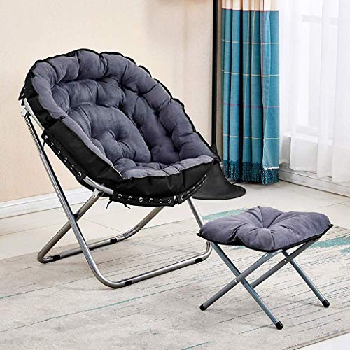 ANIFM Schaukelstuhl, klappbarer Campingstuhl mit bequemer Fußstütze und Fußstützen-Set zweiteilig;120 kg Loungesessel mit maximaler Belastung (Farbe: A6) kleine Überraschung Comfortable Anniversary von ANIFM