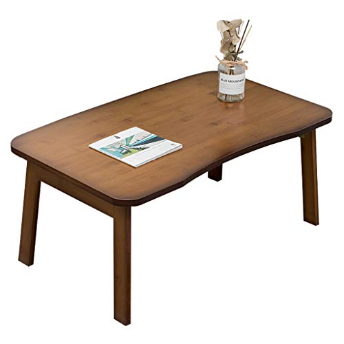 Couchtisch Niedriger Tisch Klapptisch Bambus Multifunktionaler, benutzerfreundlicher Tisch Klappbeintisch Schreibtisch Schreibtisch Teeschreibtisch Tischplatte Schreibtisch Innencouchtisch/80 cm * 50 von ANIFM