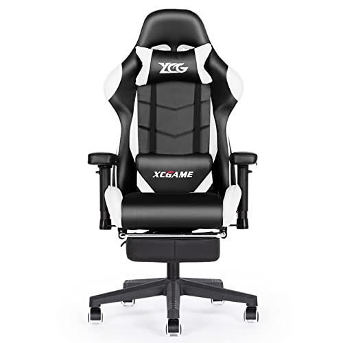 Gaming-Stuhl im Racing-Stil – Massage-Gaming-Stuhl mit Massage-Lendenwirbelstütze, drehbarer Bürostuhl, Arbeitsstuhl für Erwachsene, rollender, drehbarer, verstellbarer PC-Computerstuhl für Frauen, von ANIFM