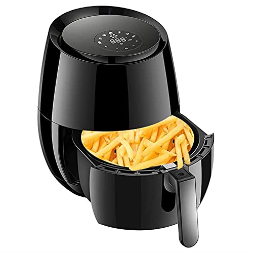 Luftfritteuse für den Heimgebrauch, 3,6 l Luftfritteuse mit Digitalanzeige, multifunktionaler Kartoffelfritteusen-Timer und voll einstellbarer Temperaturregelung Comfortable anniversary von ANIFM