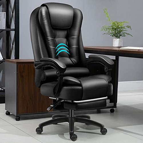 Massage-Bürostuhl, großer und hoher Video-Arbeitsstuhl, hohe Rückenlehne, ganztägiger Komfort, ergonomische Lordosenstütze, moderner Chefsessel und Computer-Schreibtischstuhl, trägt bis zu 400 Pfund, von ANIFM