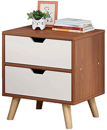 Nachttisch, einfacher Nachttisch für Schlafzimmer, Büro, Nachttisch Life mit 2 Schubladen, Beistelltisch, Holzschrank, schicker Nachttisch, Aufbewahrungseinheit, Holz-Beistelltisch/Nachttisch (Farbe: Nachttisch, einfacher Nachttisch für Schlafzimmer, Büro, Nachttisch Life mit 2 Schubladen, Beistelltisch, Holzschrank, schicker Nachttisch, Aufbewahrungseinheit, Holz-Beistelltisch/Nachttisch (Farbe: von ANIFM
