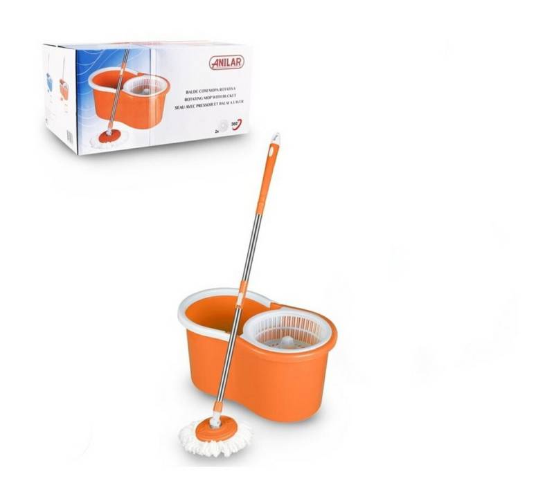ANILAR Wischmopp Power Wischmop Filtersystem Mops Set Wischen Eimer Boden Mopp 360° von ANILAR