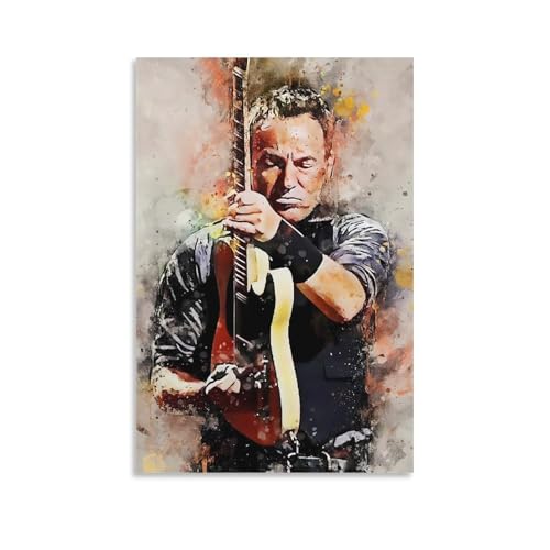 Bruce Springsteen Kunstdrucke, Poster, Leinwand, Wandkunst, Ölgemälde, Dekoration, 50 x 75 cm Bruce Springsteen Kunstdrucke, Poster, Leinwand, Wandkunst, Ölgemälde, Dekoration, 50 x 75 cm von ANINCA