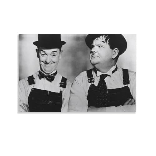 Laurel and Hardy Retro-Filmkunst-Poster, Poster, Leinwand, Wandkunst, Ölgemälde, Dekoration, 50 x 75 cm Laurel and Hardy Retro-Filmkunst-Poster, Poster, Leinwand, Wandkunst, Ölgemälde, Dekoration, 50 x 75 cm von ANINCA