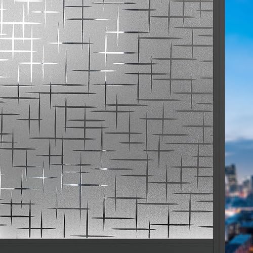 Blickdichte Fensterfolie 75 x 120 cm Statische Ohne Klebstoff Milchglasfolie Anti-Uv Geeignet Blickdicht Sichtschutzfolie Fenster für Zuhause Büro, Doji Blickdichte Fensterfolie 75 x 120 cm Statische Ohne Klebstoff Milchglasfolie Anti-Uv Geeignet Blickdicht Sichtschutzfolie Fenster für Zuhause Büro, Doji von ANJIAJIE