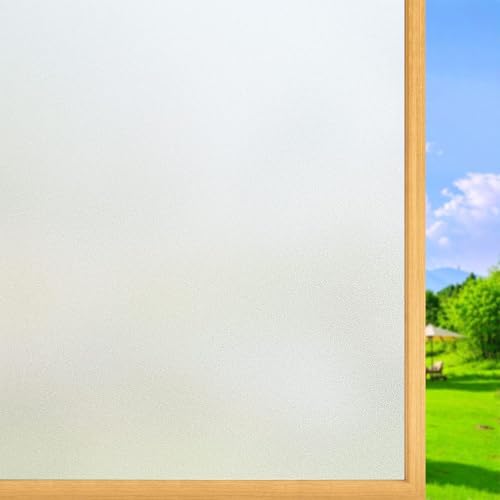 Fensterfolie Milchglasfolie Blickdicht Sichtschutzfolie 40 x 110 cm Statisch Haftend Ohne Klebstoff Anti UV Sonnenschutz Fenster Milchglasfolie für Zuhause Büro, Rein matt Fensterfolie Milchglasfolie Blickdicht Sichtschutzfolie 40 x 110 cm Statisch Haftend Ohne Klebstoff Anti UV Sonnenschutz Fenster Milchglasfolie für Zuhause Büro, Rein matt von ANJIAJIE