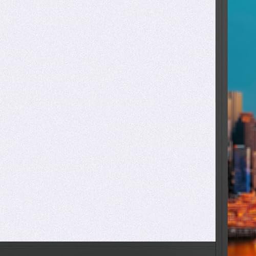 Fensterfolie Sichtschuzfolie 65 x 140 cm Ohne Klebstoff Statisch Haftend Wiederverwendbar Fenster Sichtschutz Statische Haftung für Wohnzimmer Küche Büro, weiß matt Fensterfolie Sichtschuzfolie 65 x 140 cm Ohne Klebstoff Statisch Haftend Wiederverwendbar Fenster Sichtschutz Statische Haftung für Wohnzimmer Küche Büro, weiß matt von ANJIAJIE