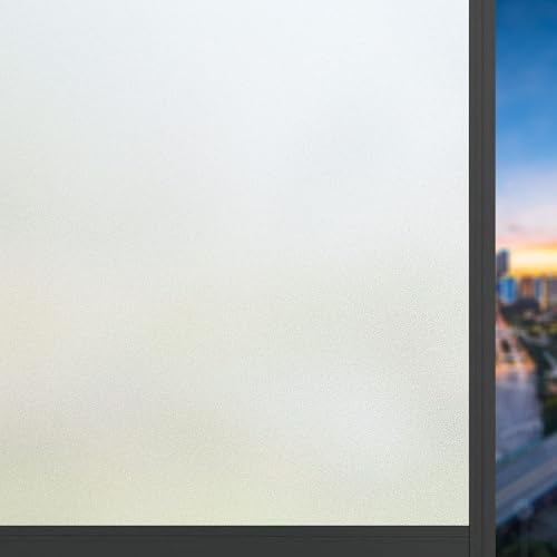 Fensterfolie Sichtschuzfolie 65 x 290 cm Haftung Ohne Klebstoff Milchglasfolie Folie Anti-Uv Fensterfolie Blickdicht Statisch für Wohnzimmer Küche Büro, Rein matt Fensterfolie Sichtschuzfolie 65 x 290 cm Haftung Ohne Klebstoff Milchglasfolie Folie Anti-Uv Fensterfolie Blickdicht Statisch für Wohnzimmer Küche Büro, Rein matt von ANJIAJIE