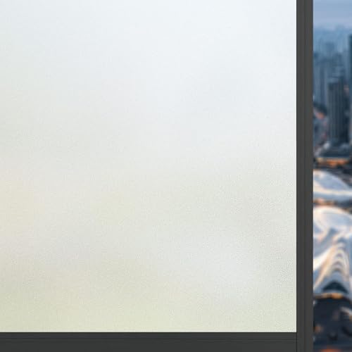Fensterfolie Sichtschuzfolie 70 x 150 cm Haftung Ohne Klebstoff Milchglasfolie Folie Anti-Uv Fenster Milchglasfolie für Wohnzimmer Küche Büro, Rein matt Fensterfolie Sichtschuzfolie 70 x 150 cm Haftung Ohne Klebstoff Milchglasfolie Folie Anti-Uv Fenster Milchglasfolie für Wohnzimmer Küche Büro, Rein matt von ANJIAJIE
