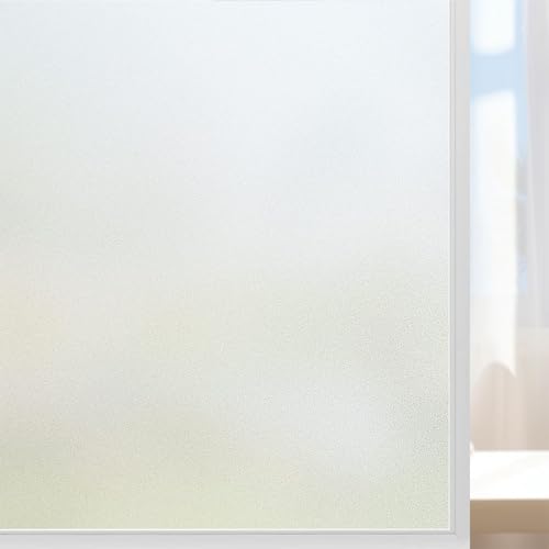 Fensterfolie Sichtschuzfolie 70 x 450 cm Statische Ohne Klebstoff Milchglasfolie Anti-Uv Geeignet Sichtschutzfolie Fenster für Wohnzimmer Küche Büro, Rein matt Fensterfolie Sichtschuzfolie 70 x 450 cm Statische Ohne Klebstoff Milchglasfolie Anti-Uv Geeignet Sichtschutzfolie Fenster für Wohnzimmer Küche Büro, Rein matt von ANJIAJIE