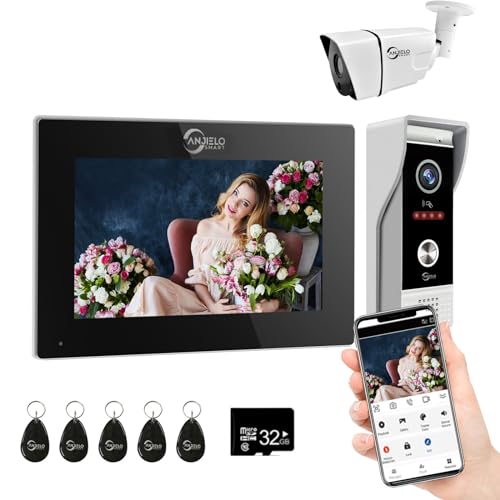 Verdrahtete Video-Türklingel-Wohnungs-Gegensprechanlage,1080P Türklingel und HD-Kamera,7-Zoll-Voll-Touch-Monitor-System,TUYA WiFi Smart Home Video-Gegensprechanlage (1 Türklingel+1 Monitor+1 Kamera) Verdrahtete Video-Türklingel-Wohnungs-Gegensprechanlage,1080P Türklingel und HD-Kamera,7-Zoll-Voll-Touch-Monitor-System,TUYA WiFi Smart Home Video-Gegensprechanlage (1 Türklingel+1 Monitor+1 Kamera) von ANJIELO SMART