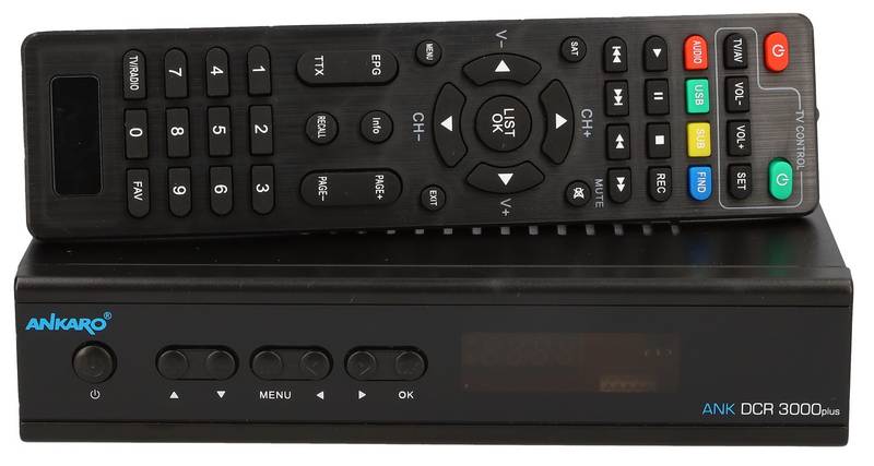 Ankaro Dvb C Receiver Kabelreceiver Hdtv Pvr Schwarz Mit Fernbedienung Batter71 B-Ware von ANKARO