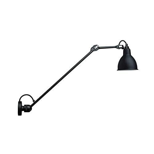 ANKBOY Langen Arm Einstellbare Wandlampe, Ausziehbar Langarm Retro Wandleuchte, Industrielle Vintage Wandleuchte mit Einstellbar Kopf, Schwarzes Metall E14 Wandlicht für Wohnzimmer Esszimmer Flur von ANKBOY